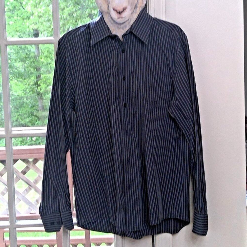 Express Design Studio Men's Striped Shirt Size M